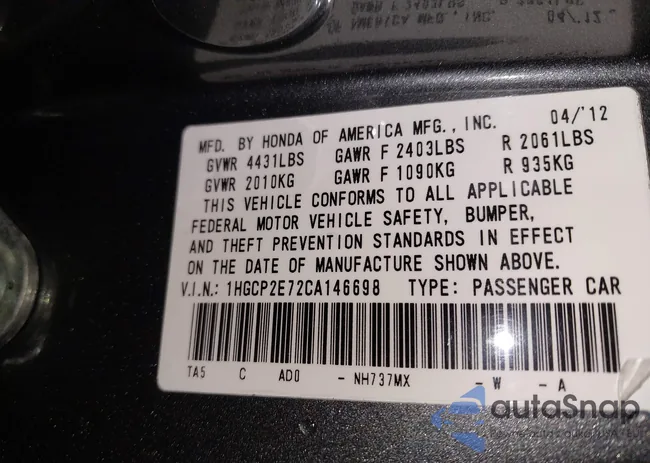 1HGCP2E72CA146698: 43383899