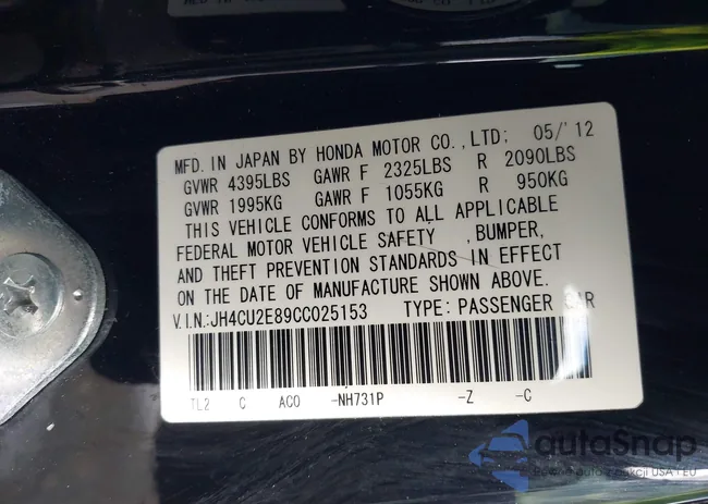 JH4CU2E89CC025153: 43383938