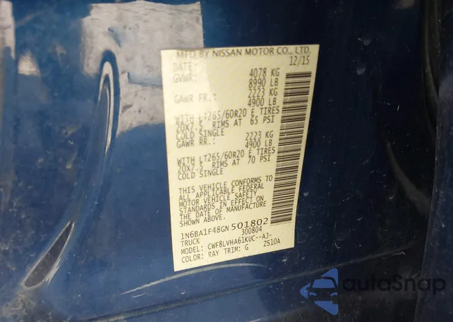 1N6BA1F48GN501802: 43384111