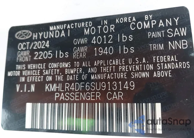 KMHLR4DF6SU913149: 43384215