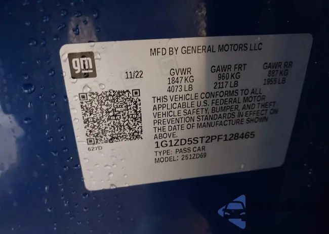 1G1ZD5ST2PF128465: 43383270