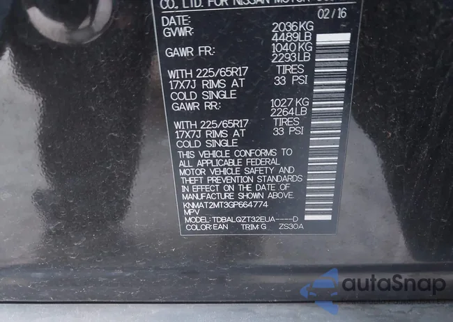 KNMAT2MT3GP664774: 43383339