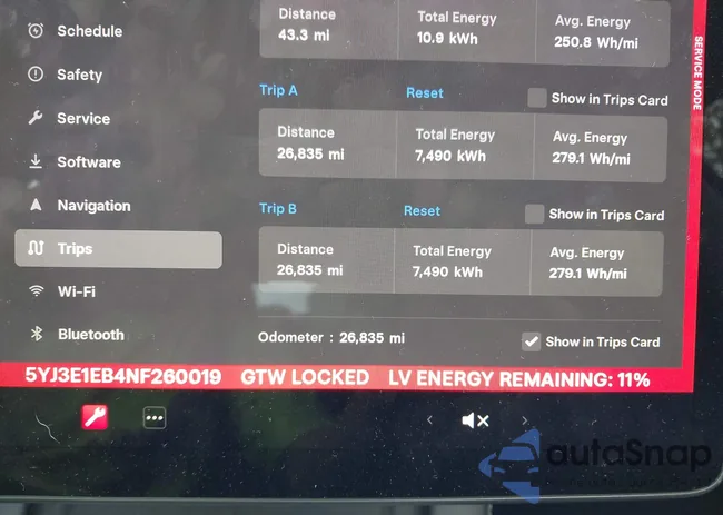 5YJ3E1EB4NF260019: 43383393