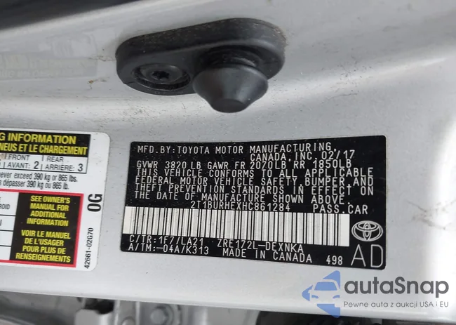 2T1BURHEXHC861284: 43383558