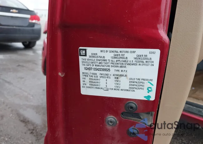 1GHDT13S422399525: 43383630