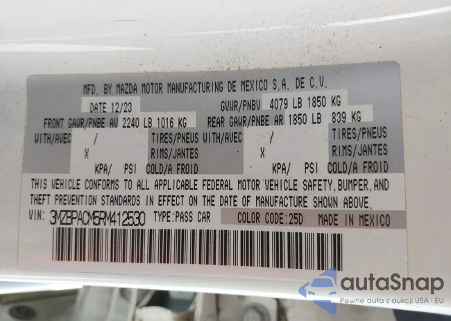 3MZBPACM5RM412530: 43383632