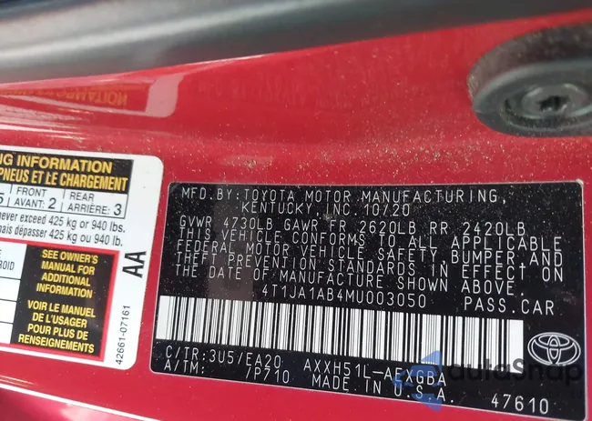 4T1JA1AB4MU003050: 43383642