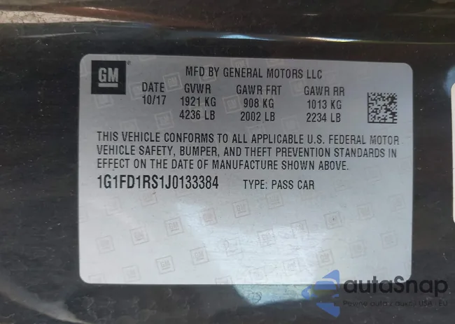 1G1FD1RS1J0133384: 43384824