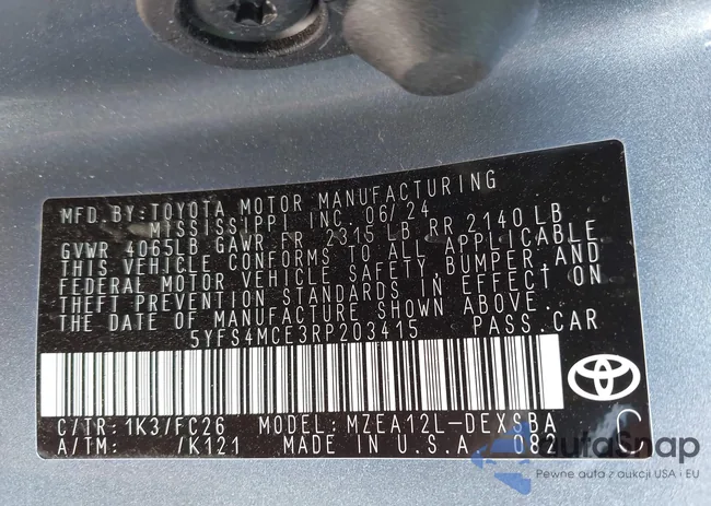 5YFS4MCE3RP203415: 43384966