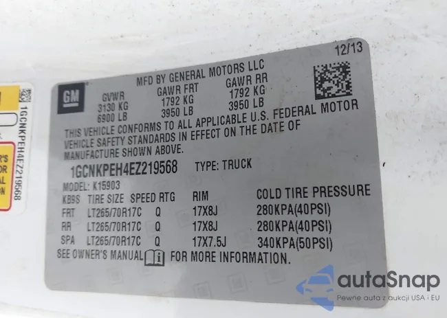 1GCNKPEH4EZ219568: 43384988