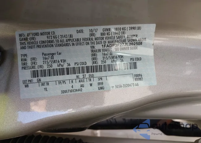 1FADP3F27JL202508: 43385018