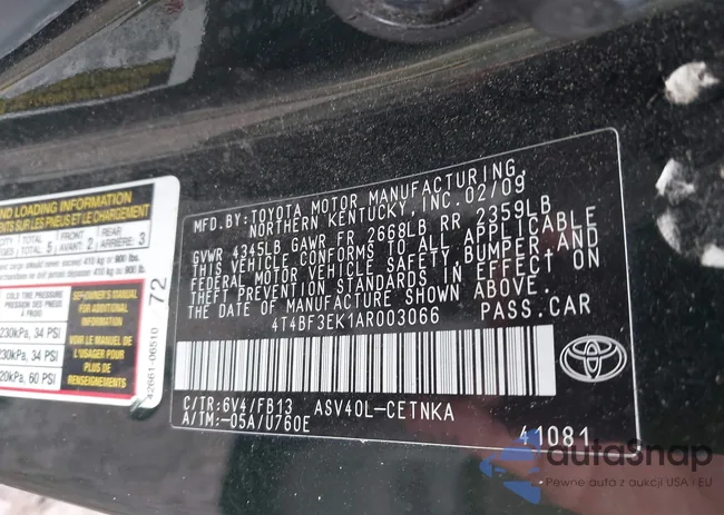 4T4BF3EK1AR003066: 43385166