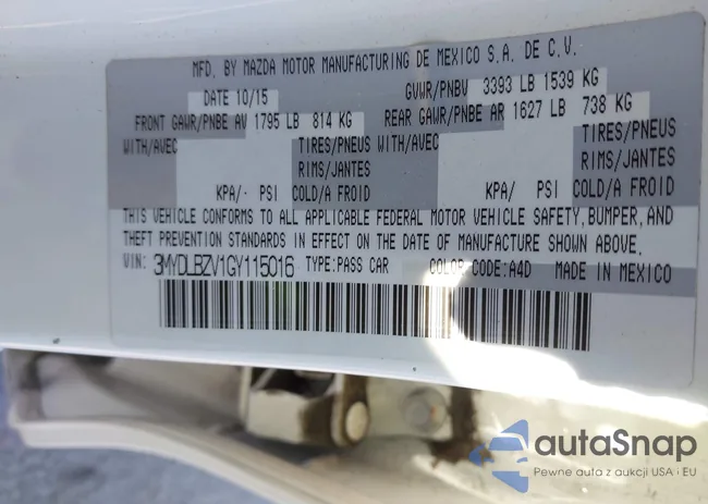 3MYDLBZV1GY115016: 43384307