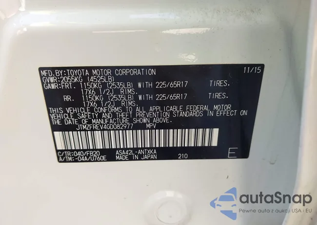 JTMZFREV4GD082977: 43384471