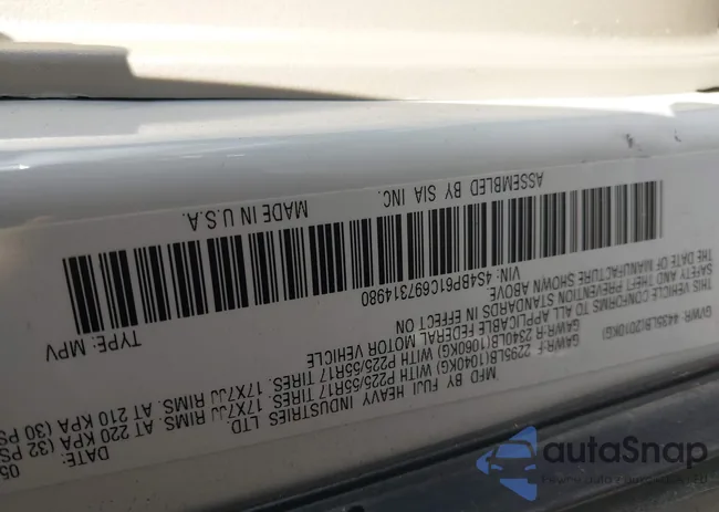 4S4BP61C697314980: 43384533