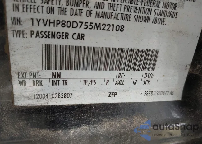 1YVHP80D755M22108: 43385853