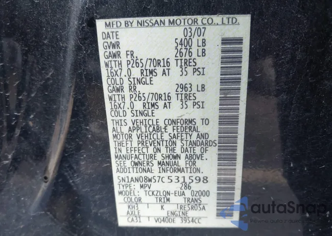5N1AN08W57C531598: 43385947