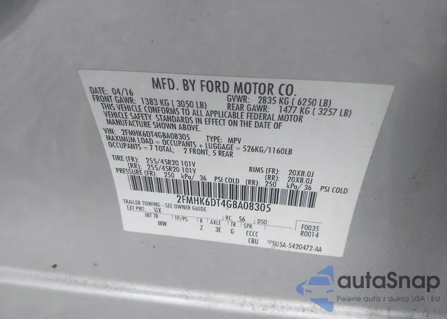 2FMHK6DT4GBA08305: 43385952