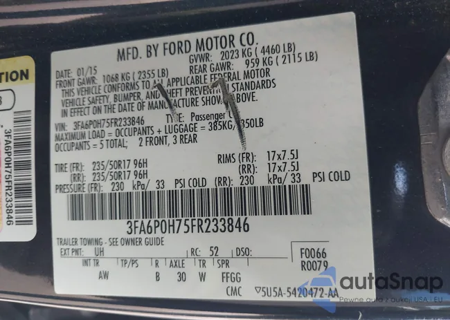 3FA6P0H75FR233846: 43385959