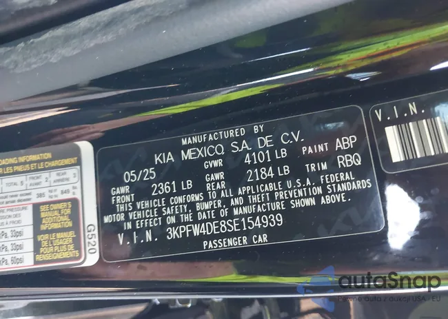 3KPFW4DE8SE154939: 43385993