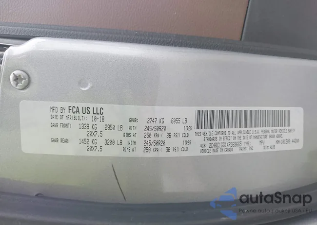 2C4RC1GG1KR569665: 43386080