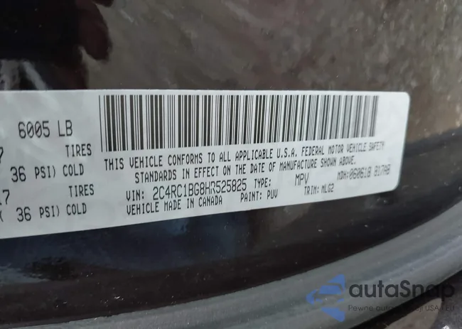 2C4RC1BG8HR525825: 43386183