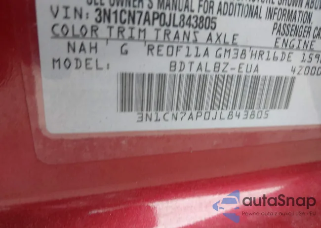 3N1CN7AP0JL843805: 43386202