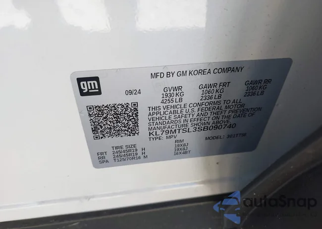 KL79MTSL3SB090740: 43386209