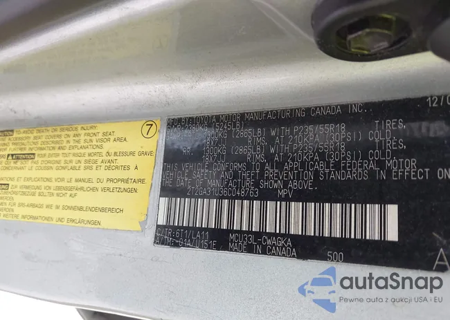 2T2GA31U36C048763: 43386239