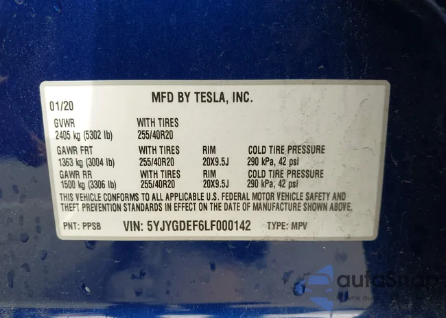 5YJYGDEF6LF000142: 43385265