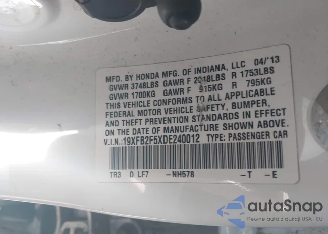 19XFB2F5XDE240012: 43385279