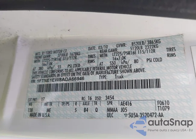 1FTNE1EW8ADA66946: 43385360