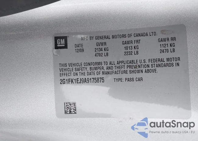 2G1FK1EJ9A9175875: 43385480