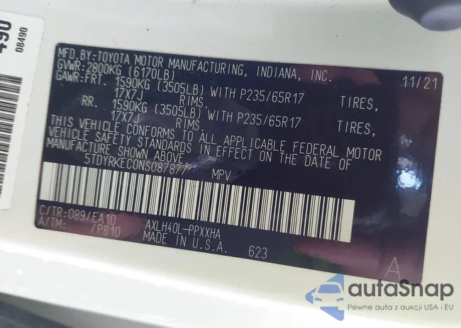 5TDYRKEC0NS087877: 43385541