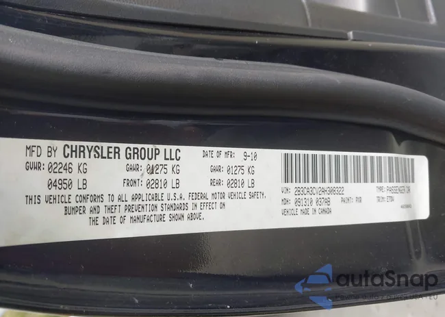 2B3CA3CV2AH308322: 43385551