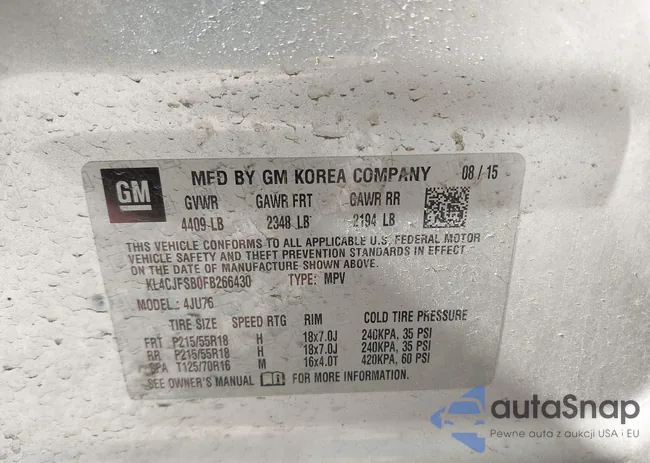 KL4CJFSB0FB266430: 43386665