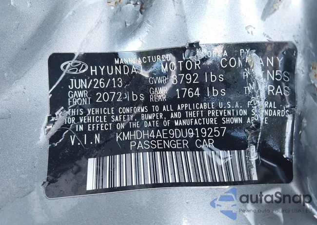 KMHDH4AE9DU919257: 43386695