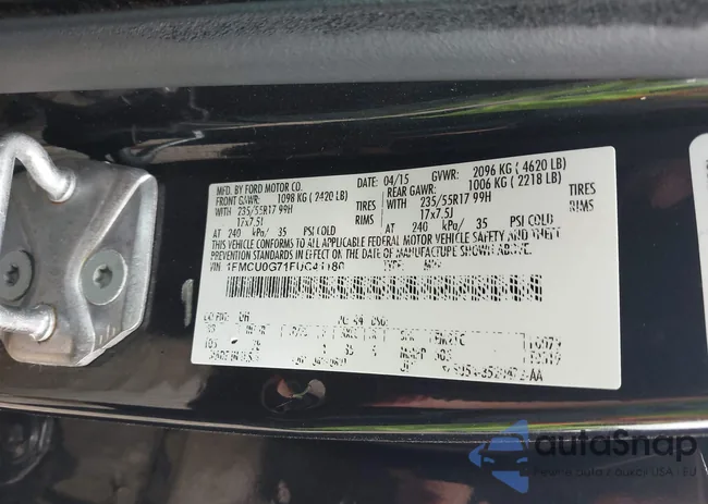 1FMCU0G71FUC41180: 43386856