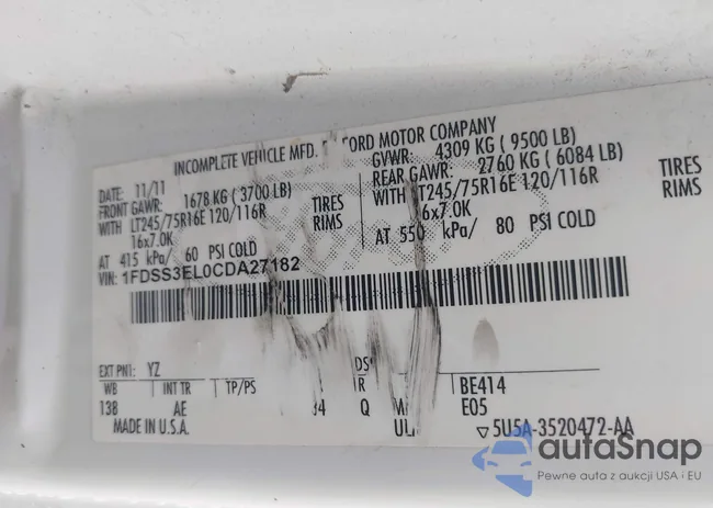 1FDSS3EL0CDA27182: 43386947