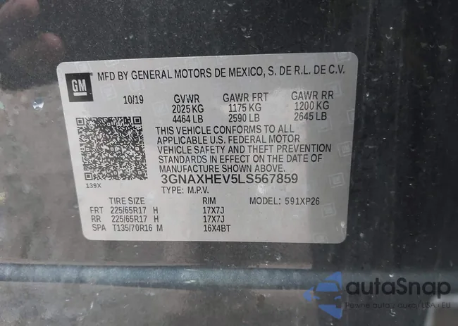3GNAXHEV5LS567859: 43386948