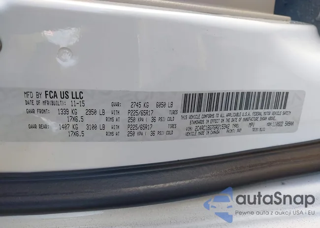 2C4RC1BG7GR215342: 43386986