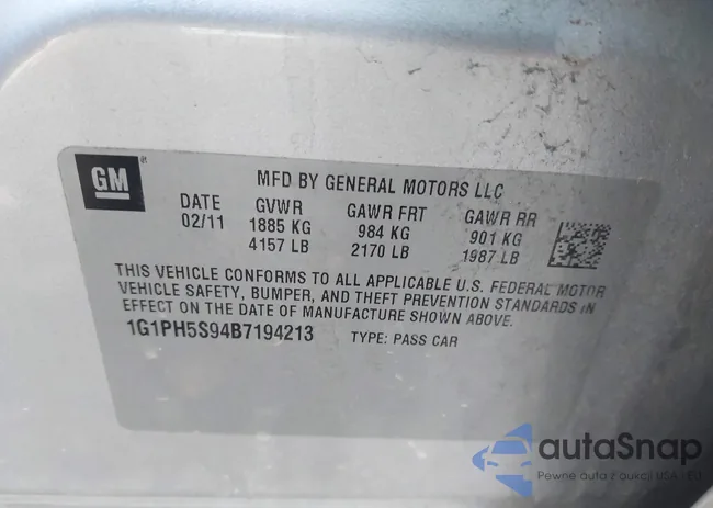 1G1PH5S94B7194213: 43387084