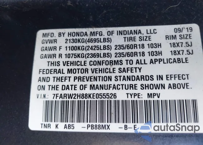 7FARW2H88KE055526: 43387116