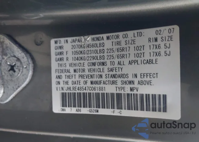 JHLRE48547C061881: 43387195