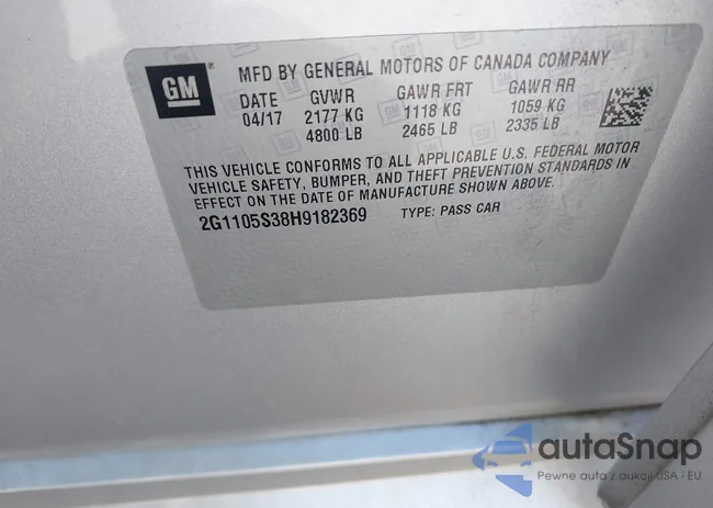 2G1105S38H9182369: 43387232