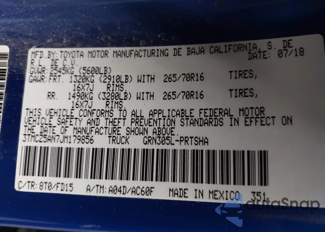 3TMCZ5AN7JM179856: 43387242