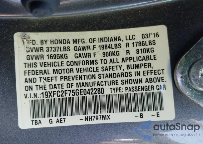 19XFC2F75GE042280: 43386252