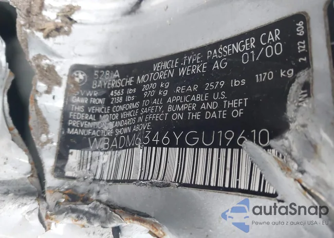 WBADM6346YGU19610: 43386259