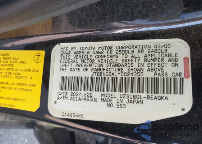 JT8BH68X1Y0024355: 43386269