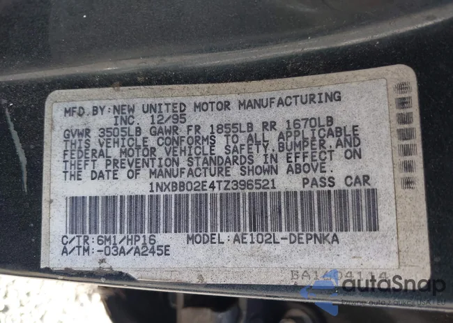 1NXBB02E4TZ396521: 43386288